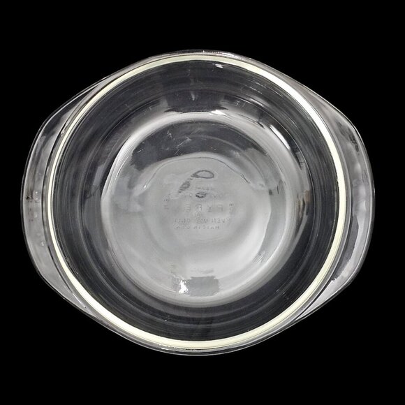 Pyrex Clear Glass Round Oven Roaster Mixing Bowl Casserole Baking Dish 9.5 - Picture 1 of 4
